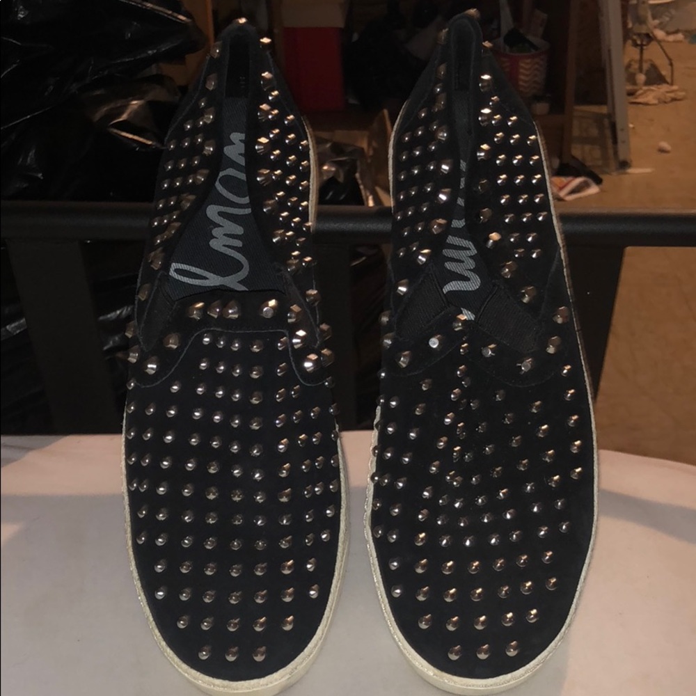 Black Suede Slip on